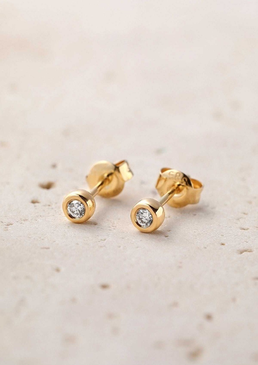 Ohrringe Hey Happiness | Vollendung Ohrstecker 14K Gold