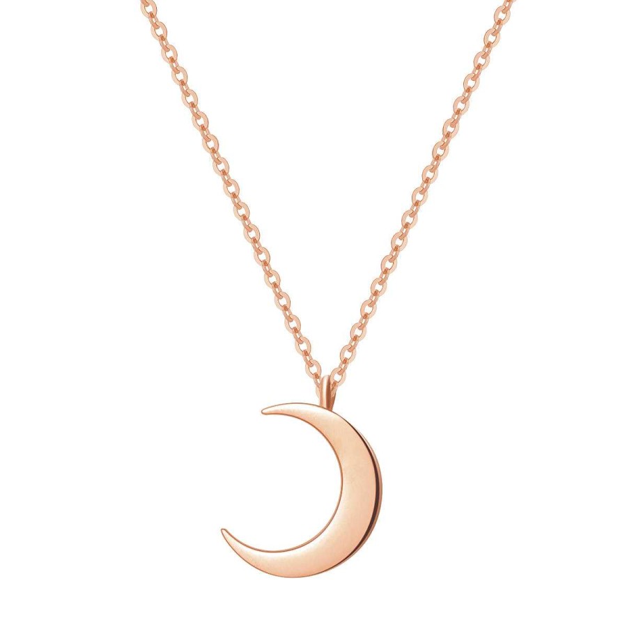 Ketten Hey Happiness | Zarte Halbmond Kette In Rosegold Rose Gold