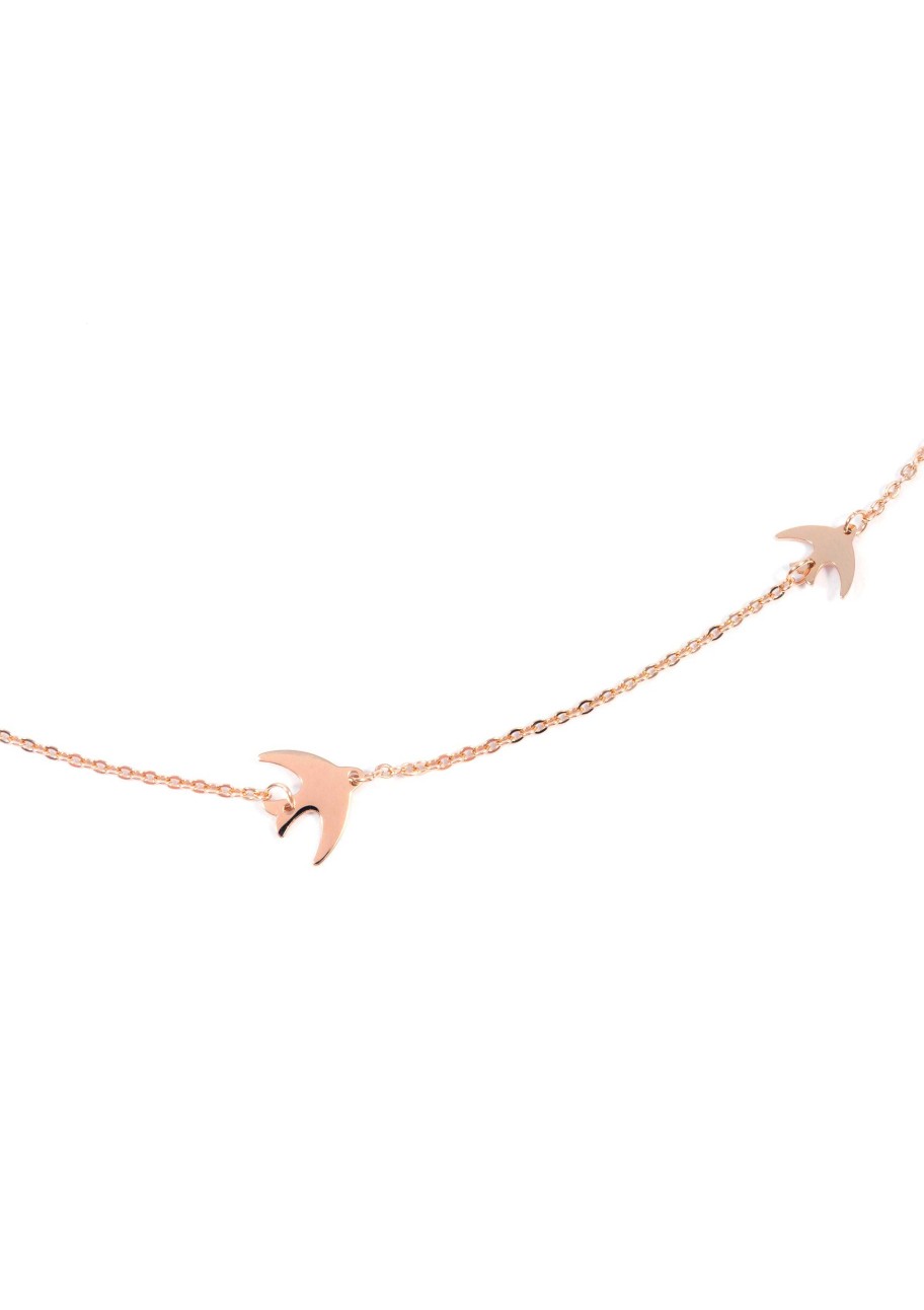 Ketten Hey Happiness | Kette Fliegende V Gel In Rosegold Rose Gold