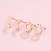 Ohrringe Hey Happiness | Sonne Mond Ohrstecker Set Rosegold Rose Gold