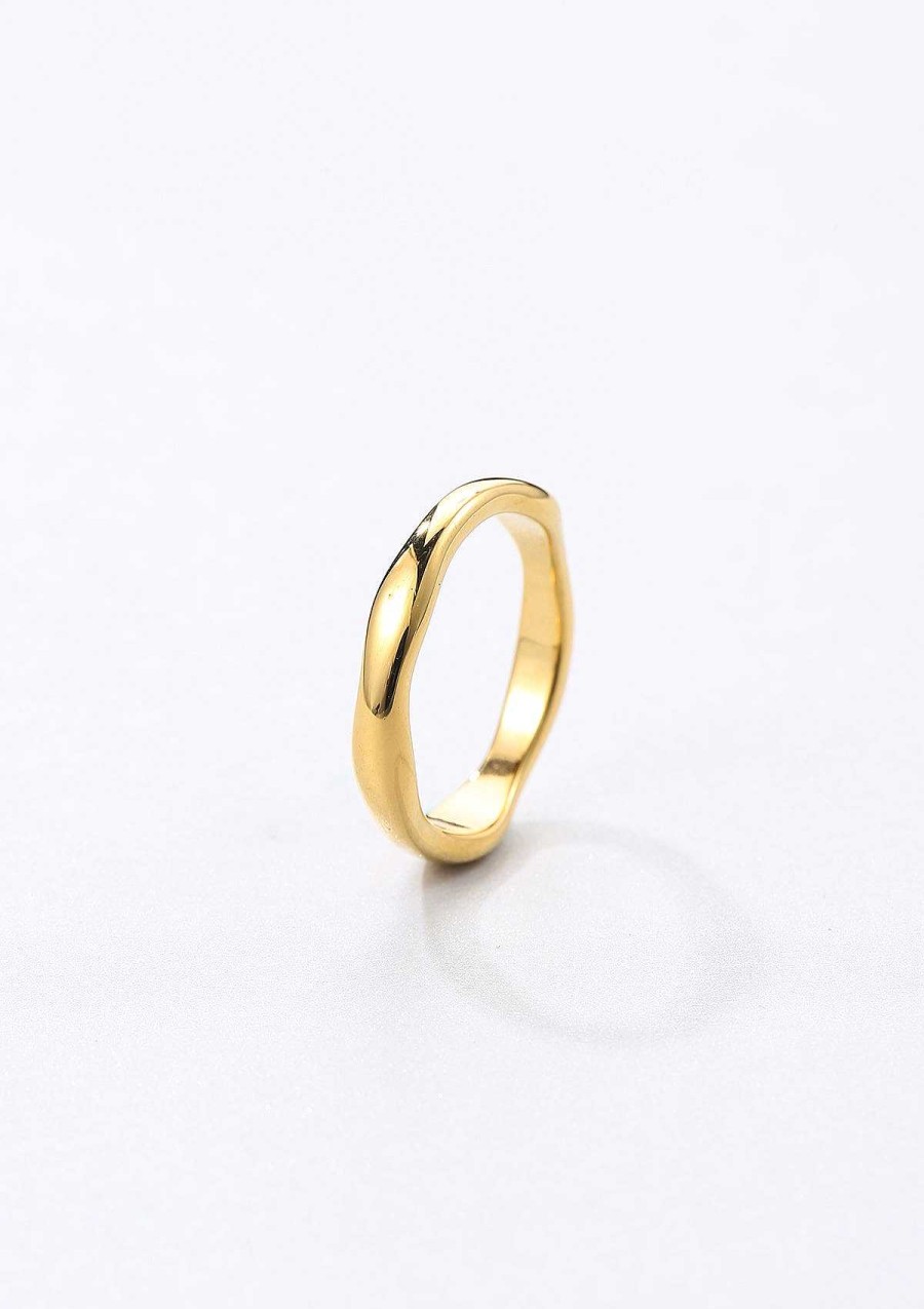 Ringe Hey Happiness | Filigraner Ring Gewellt Ver Et Gold