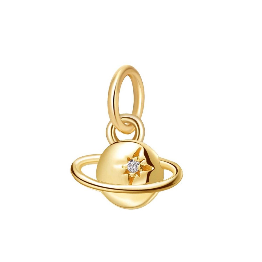 Ketten Hey Happiness | Galaxie Anh Nger Kette Aus 9K Gold