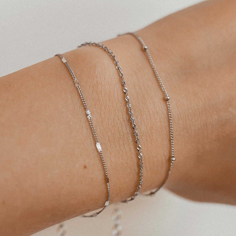 Armb Nder Hey Happiness | Singapurkette Armband Sterlingsilber Silver