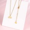 Ketten Hey Happiness | Lotus Kette Farbe Gold