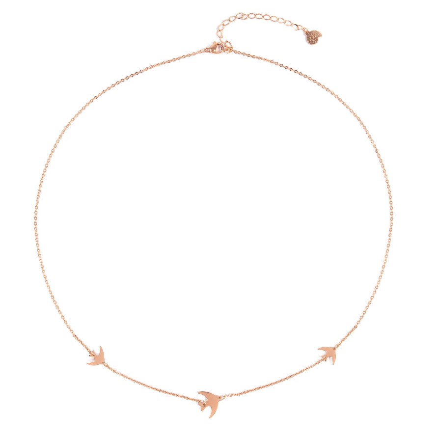 Ketten Hey Happiness | Kette Fliegende V Gel In Rosegold Rose Gold