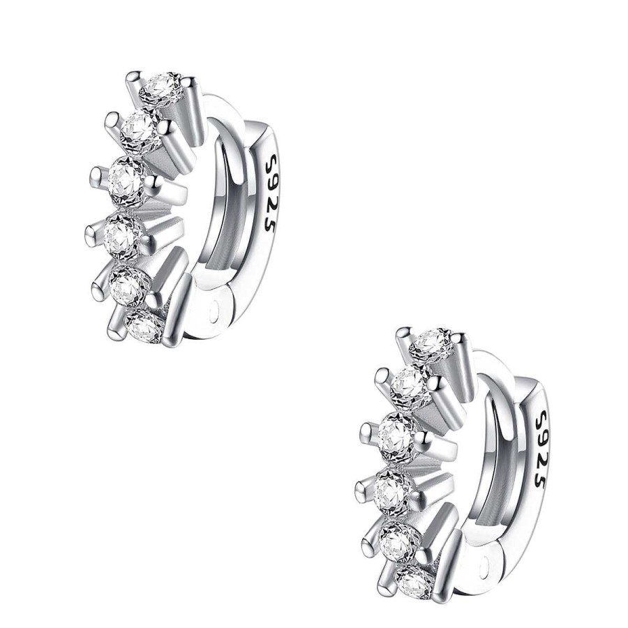 Ohrringe Hey Happiness | F Cherf Rmige Helix Ohrringe Mit Strasssteinen Sterlingsilber Silver