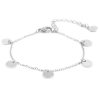 Armb Nder Hey Happiness | Armband Mit Mehreren Pl Ttchen In Silberfarbe Silver