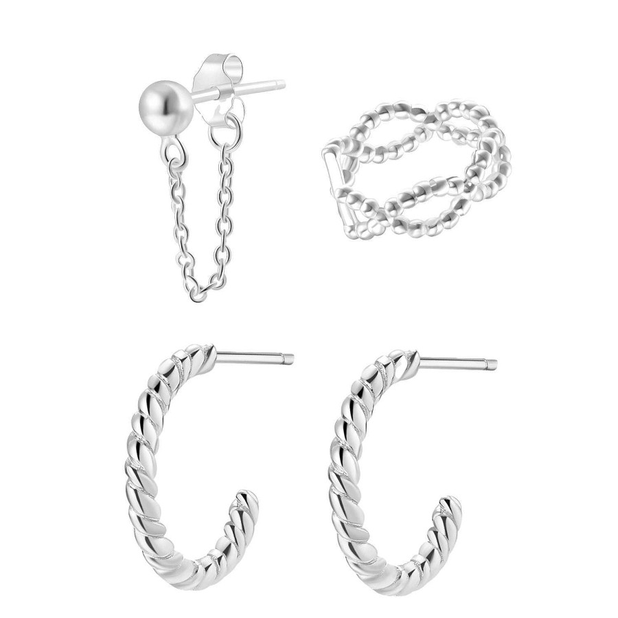 Ohrringe Hey Happiness | Einigung Ohrringe Set Aus Sterlingsilber Silver