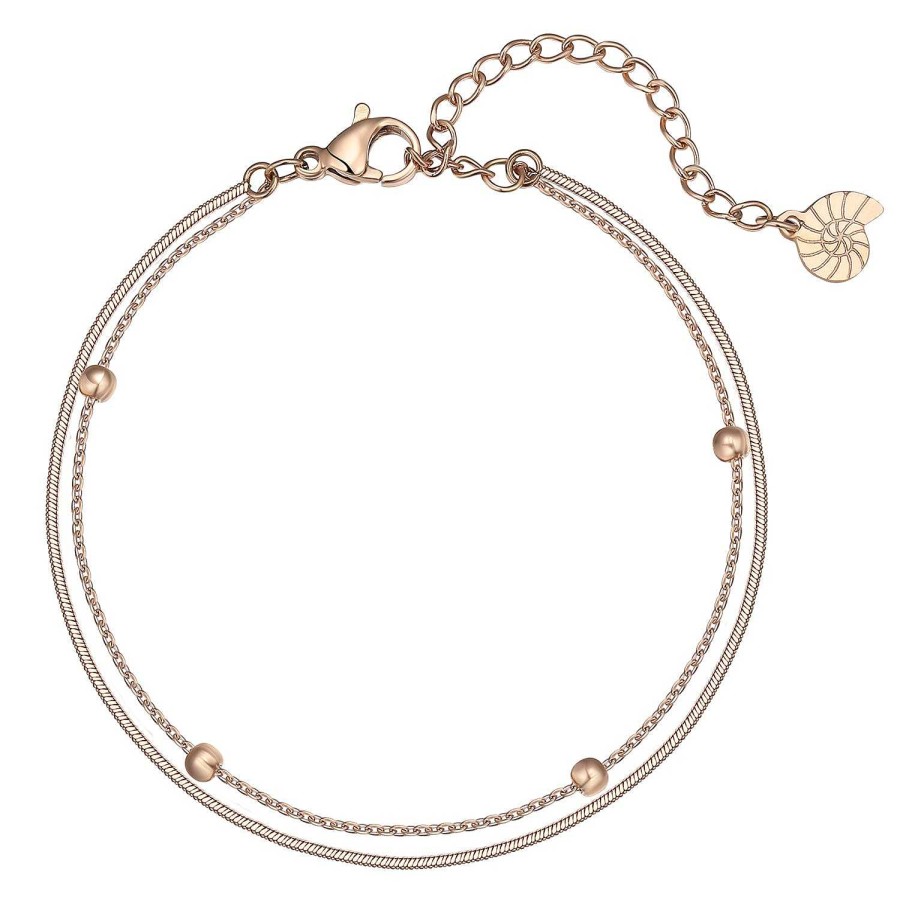 Armb Nder Hey Happiness | Mehrreihiges Armband K Gelchen Rosegold Rose Gold