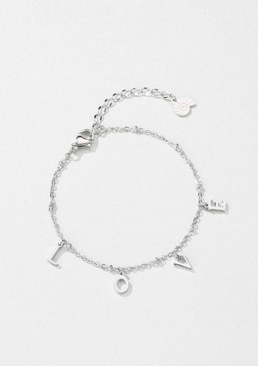 Armb Nder Hey Happiness | Love Charm Armband In Silber Silver