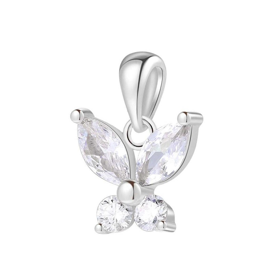 Ketten Hey Happiness | Schmetterling Anh Nger F R Erfolg Und Siegeswille In Silberfarbe Silver