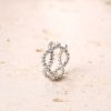 Ohrringe Hey Happiness | Doppelt Gedrehter Ear Cuff Ohrring Sterlingsilber Silver