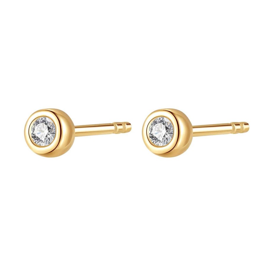 Ohrringe Hey Happiness | Vollendung Ohrstecker 14K Gold