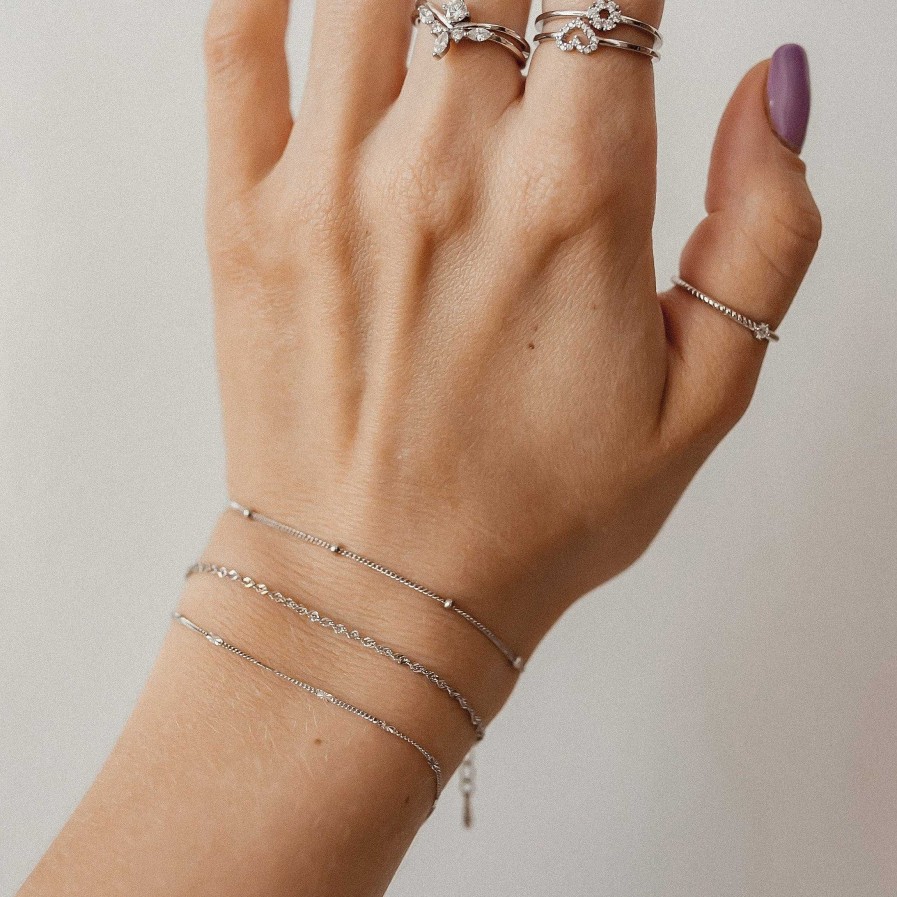 Layering Schmuck Hey Happiness | Feine Layering Armb Nder Sterlingsilber Silver