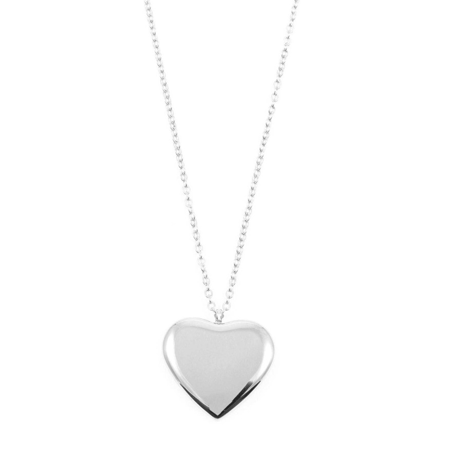 Ketten Hey Happiness | Niedliche Herz Kette In Silberfarbe Silver