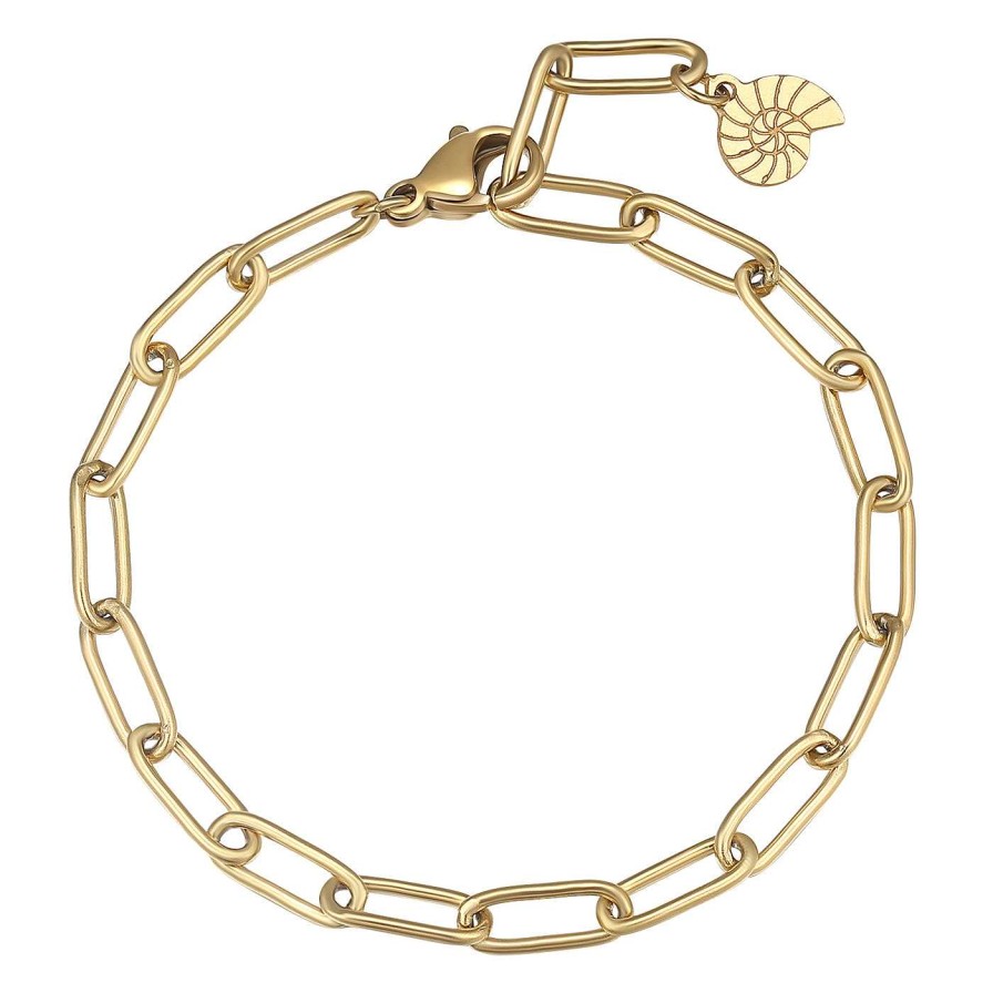 Armb Nder Hey Happiness | Gro Gliedriges Armband Gold