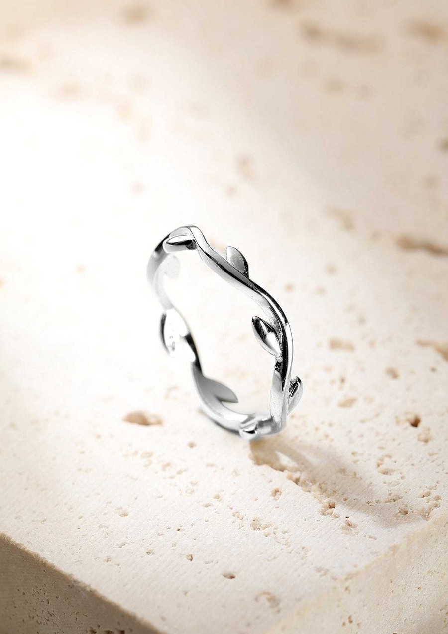 Ringe Hey Happiness | Lorbeer Ring Sterlingsilber Silver