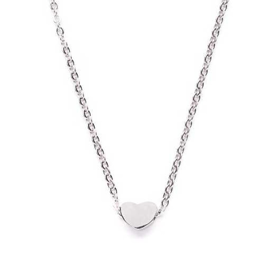 Ketten Hey Happiness | Feine Kette Mit Herz Anh Nger In Silber Silver