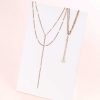 Ketten Hey Happiness | Y Layered Necklace Rose Gold