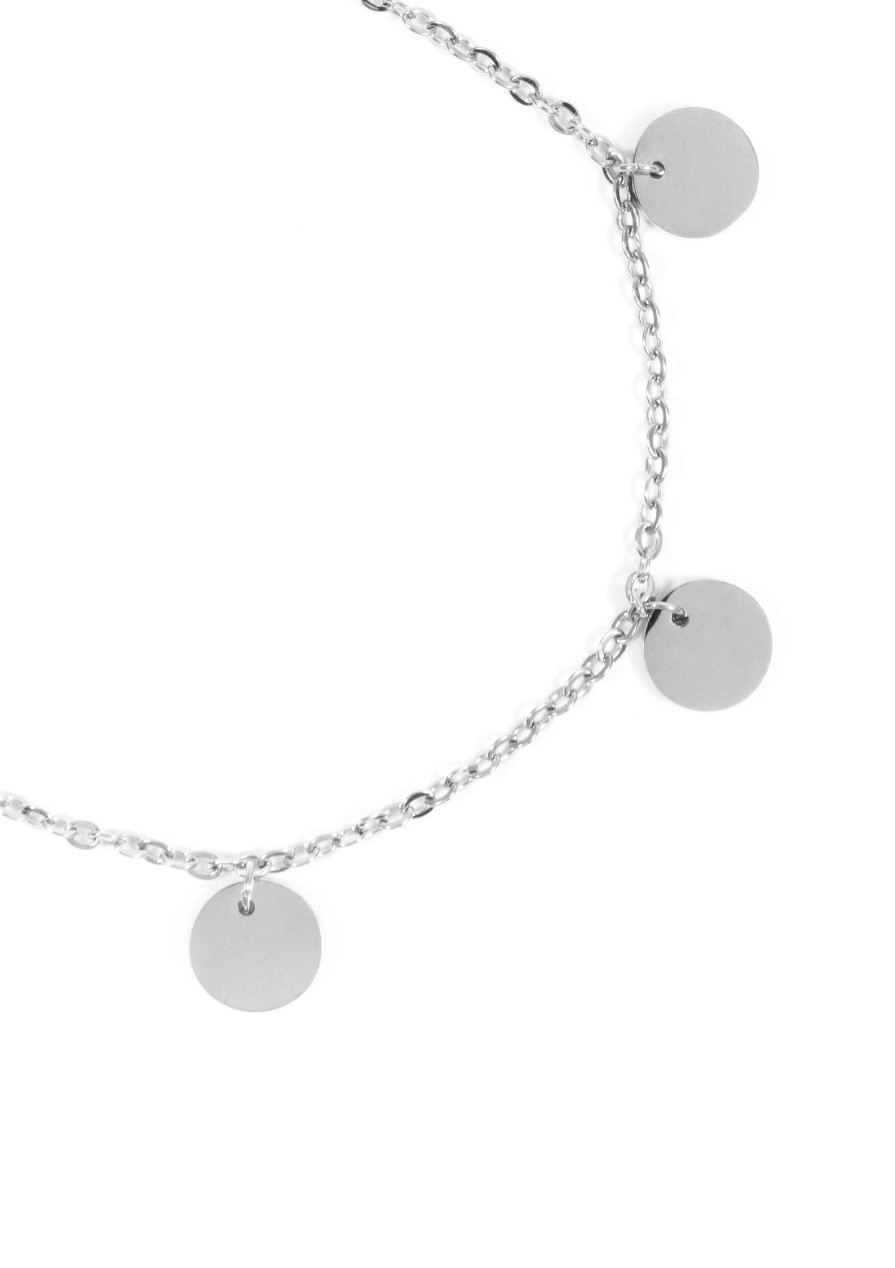 Armb Nder Hey Happiness | Armband Mit Mehreren Pl Ttchen In Silberfarbe Silver