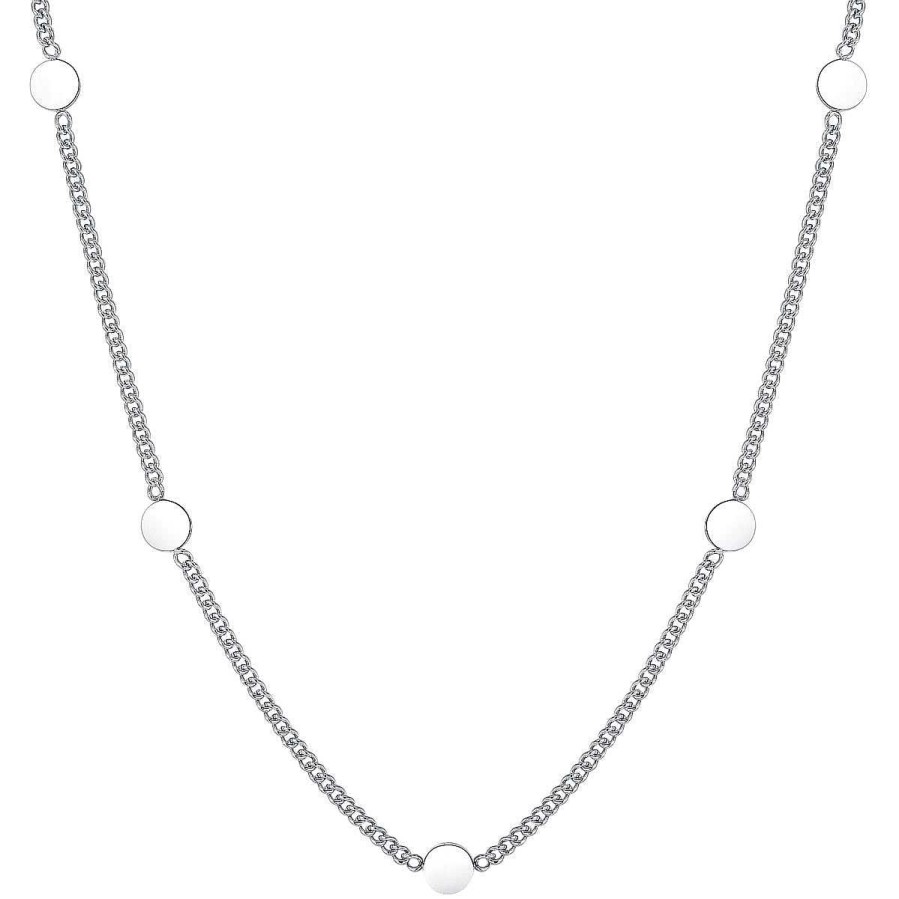 Ketten Hey Happiness | Kleine Pl Ttchen Kette In Silberfarbe Silver