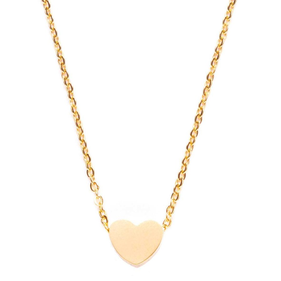 Ketten Hey Happiness | Kette Mit Herz Anh Nger In Gold