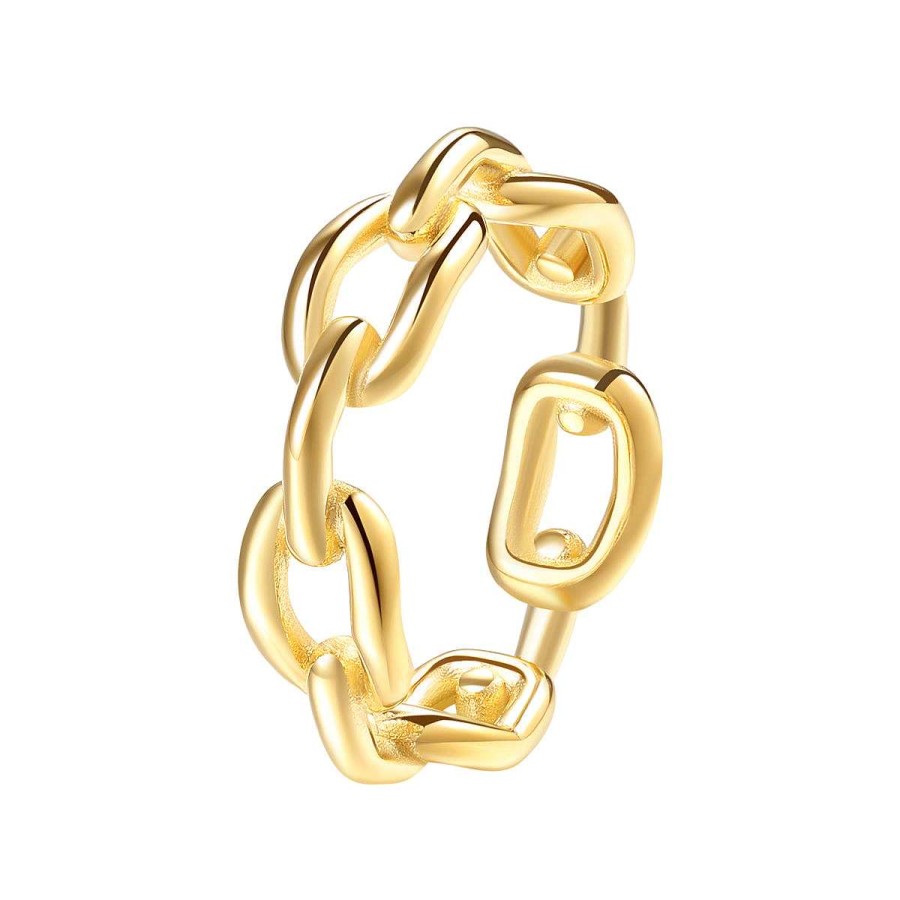 Ringe Hey Happiness | Ver Eter Gliederring Oval Chain Design Gold