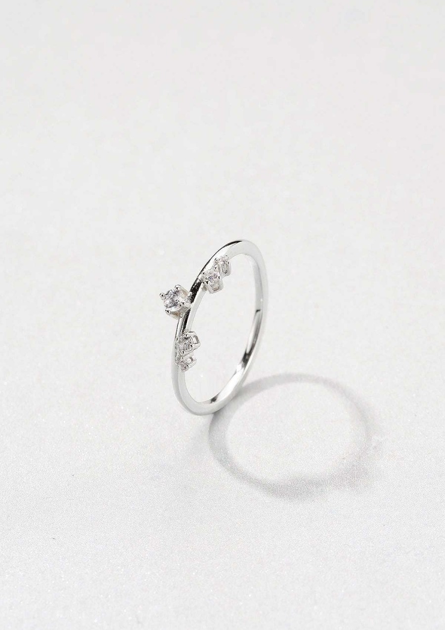 Ringe Hey Happiness | Apex Schmaler Ring Sterlingsilber Silver