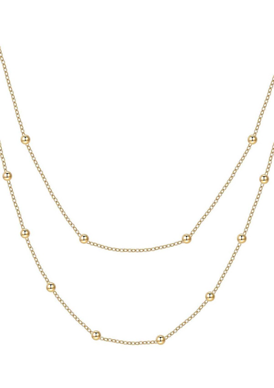 Layering Schmuck Hey Happiness | Multilayer Ketten Set In Gold