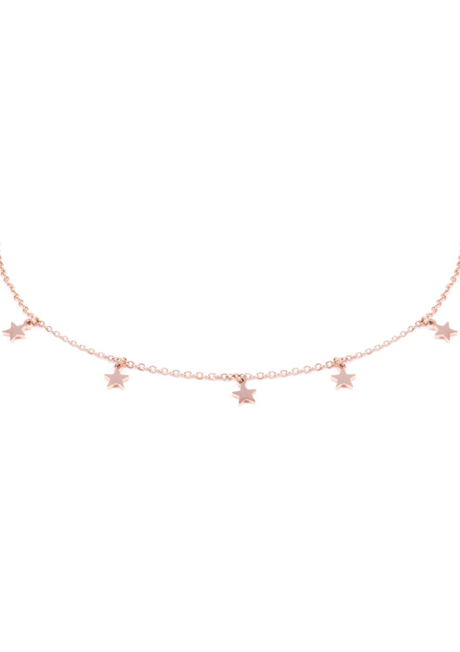 Ketten Hey Happiness | Zarte Kette Sterne In Rosegold Rose Gold