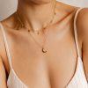 Layering Schmuck Hey Happiness | Stern Choker Mond Kette Schmuckset In Farbe Gold