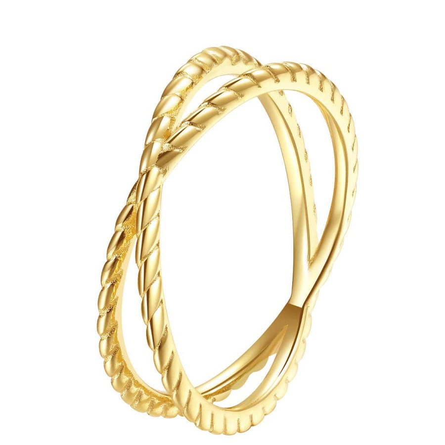 Ringe Hey Happiness | Meridian Ring Sterlingsilber In Gold