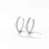 Ohrringe Hey Happiness | Zirkonia Ear Cuff Kordeldesign Sterlingsilber Silver