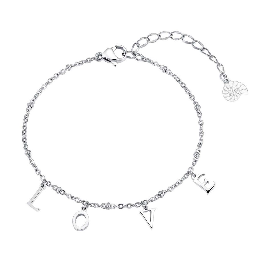 Armb Nder Hey Happiness | Love Charm Armband In Silber Silver