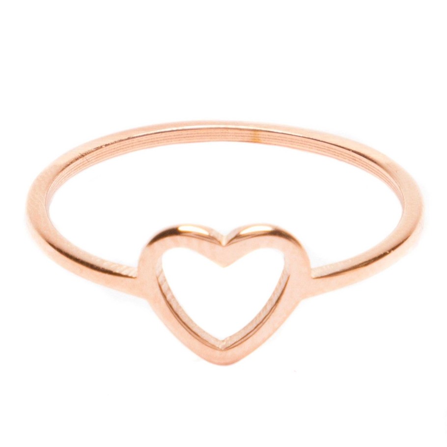 Ringe Hey Happiness | Herz Ring In Rosegold Rose Gold