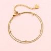 Armb Nder Hey Happiness | Mehrreihiges Armband K Gelchen Gold