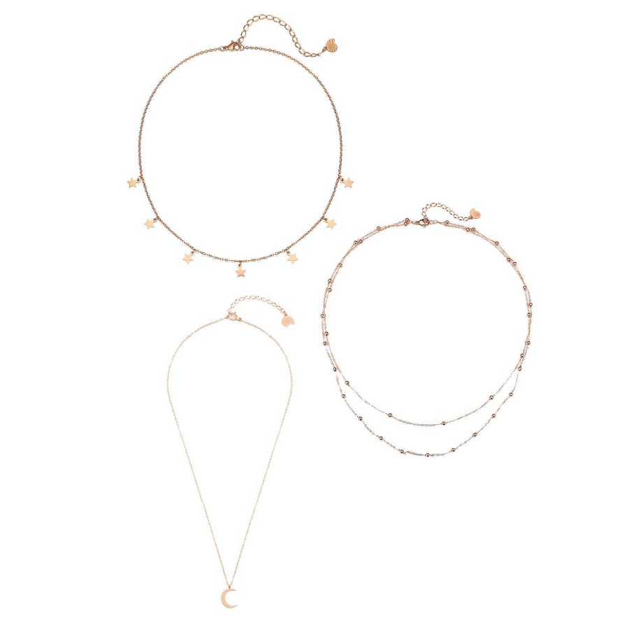 Layering Schmuck Hey Happiness | Multilayer Ketten Set Rosegold Rose Gold