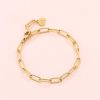 Armb Nder Hey Happiness | Gro Gliedriges Armband Gold