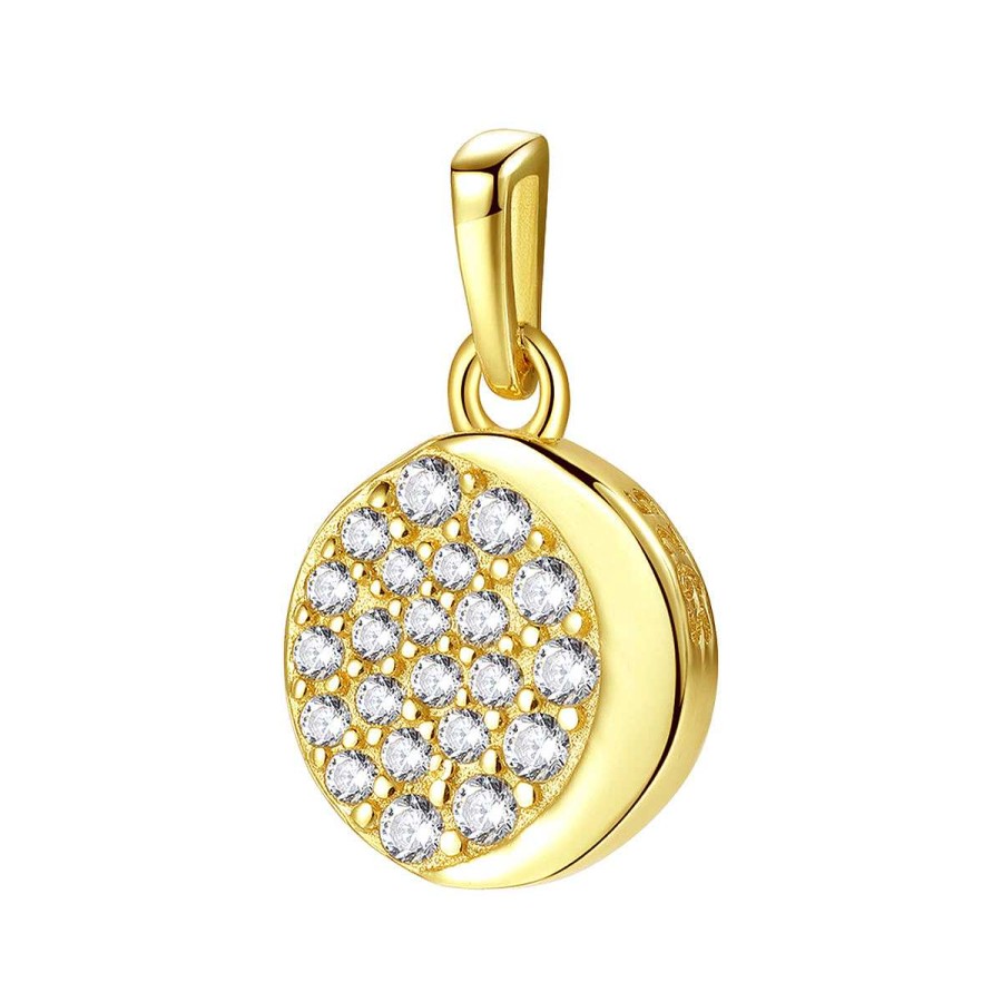 Ketten Hey Happiness | Mond Anh Nger Sterlingsilber In Gold