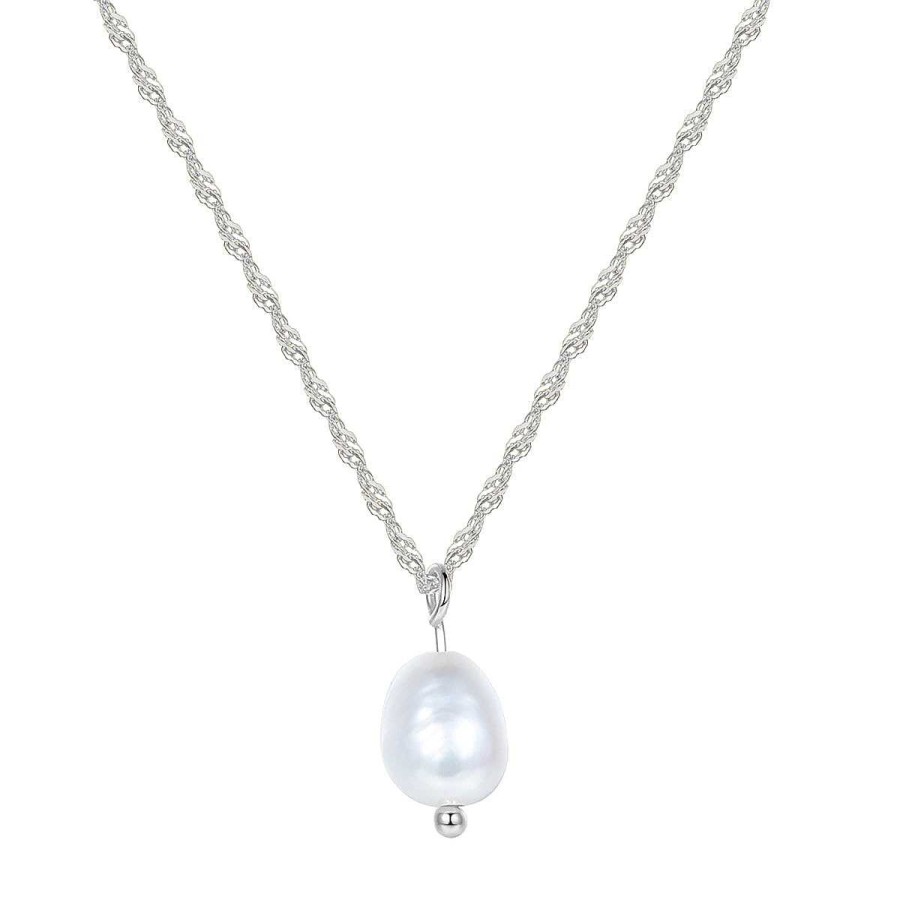 Ketten Hey Happiness | Kette Mit Perle Sterlingsilber Silver