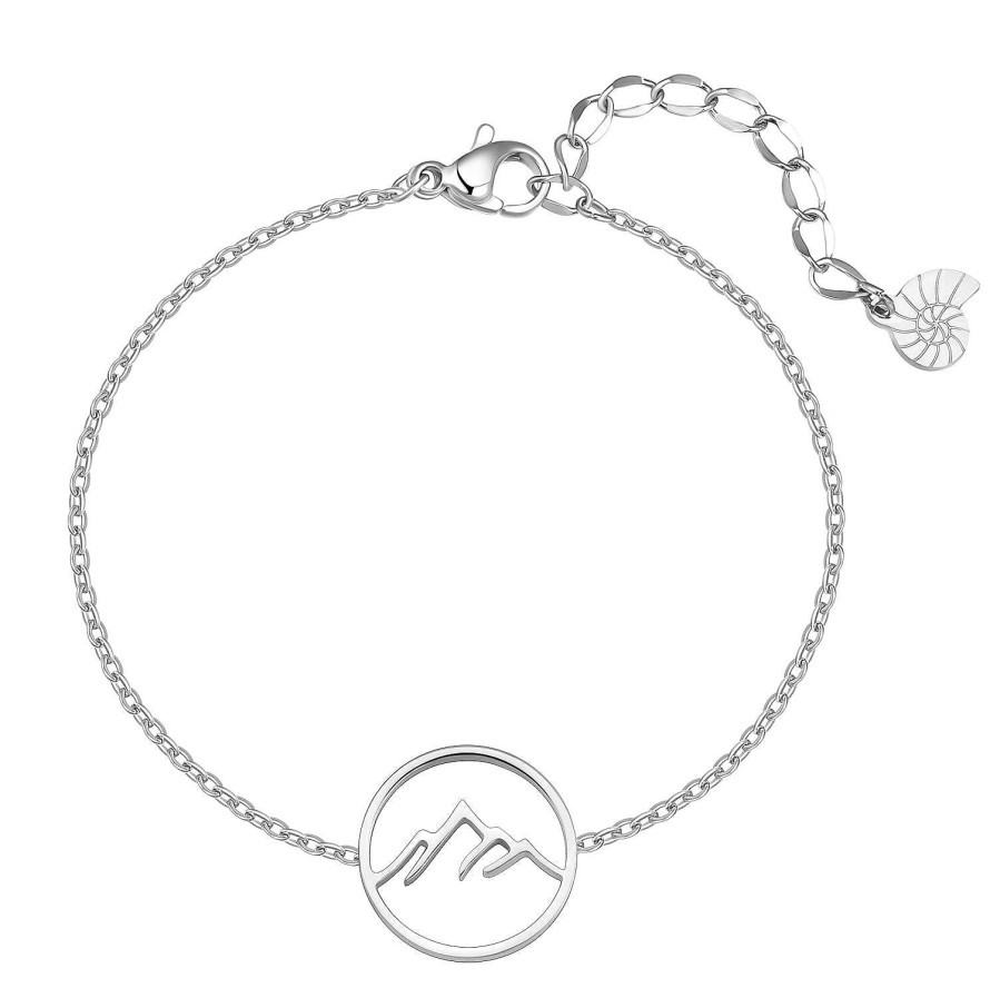 Armb Nder Hey Happiness | Berg Armband Silber Silver