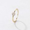 Ringe Hey Happiness | Funkelnder Kreis Ring Ver Eter Sterlingsilber Gold