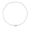 Ketten Hey Happiness | Choker Perlenkette Mit Herz Verschluss Silver