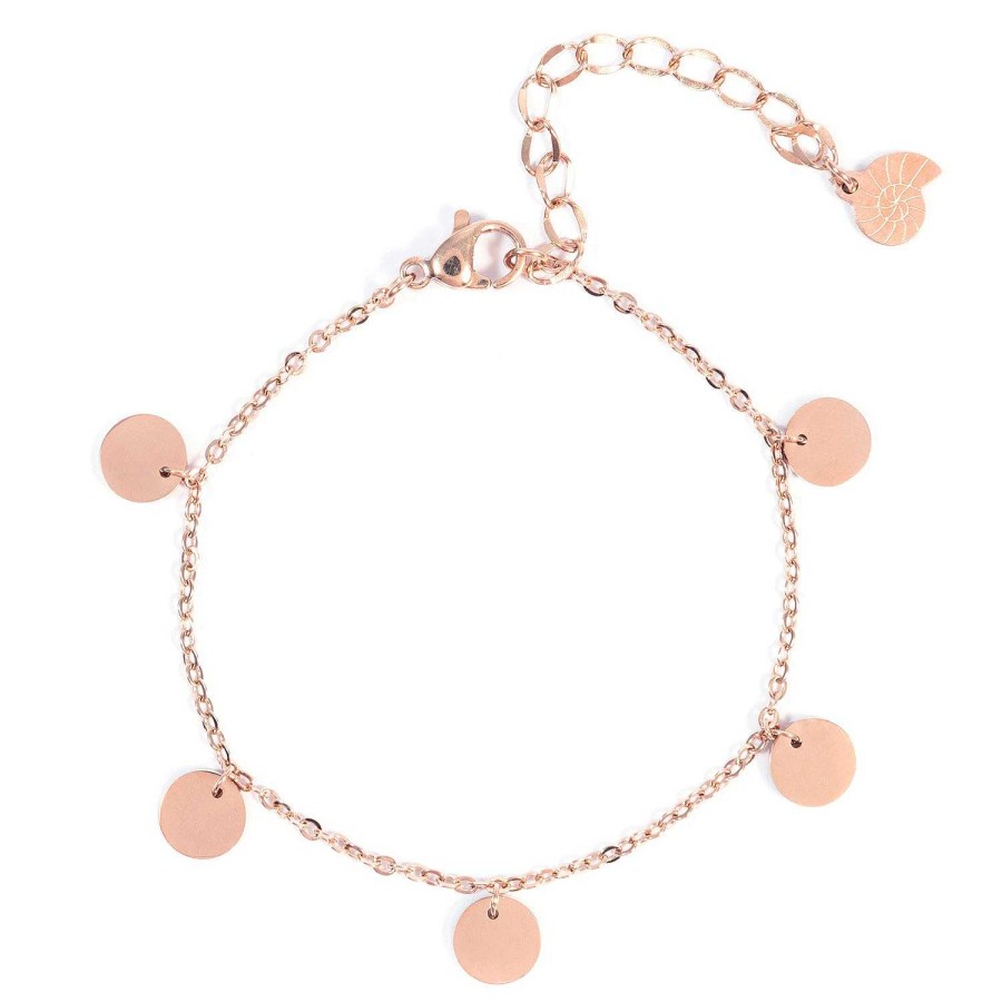 Armb Nder Hey Happiness | Armband Mit Mehreren Pl Ttchen In Rosegold Rose Gold