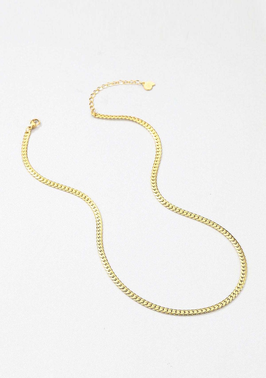 Ketten Hey Happiness | Cuban Link Kette Panzerkette In Gold