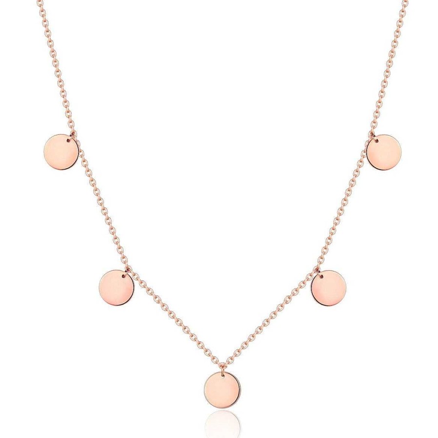 Ketten Hey Happiness | Kette Mit Pl Ttchen "Happiness" In Rosegold Rose Gold