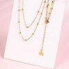 Layering Schmuck Hey Happiness | Multilayer Ketten Set In Gold