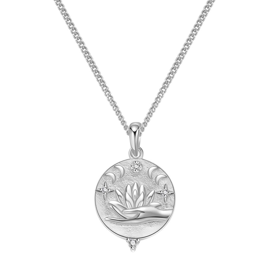 Ketten Hey Happiness | Sterlingsilber Kette Mit Anh Nger Faith