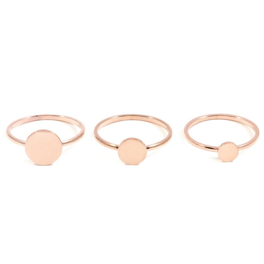 Ringe Hey Happiness | Set Kreis Ringe In Rosegold Rose Gold