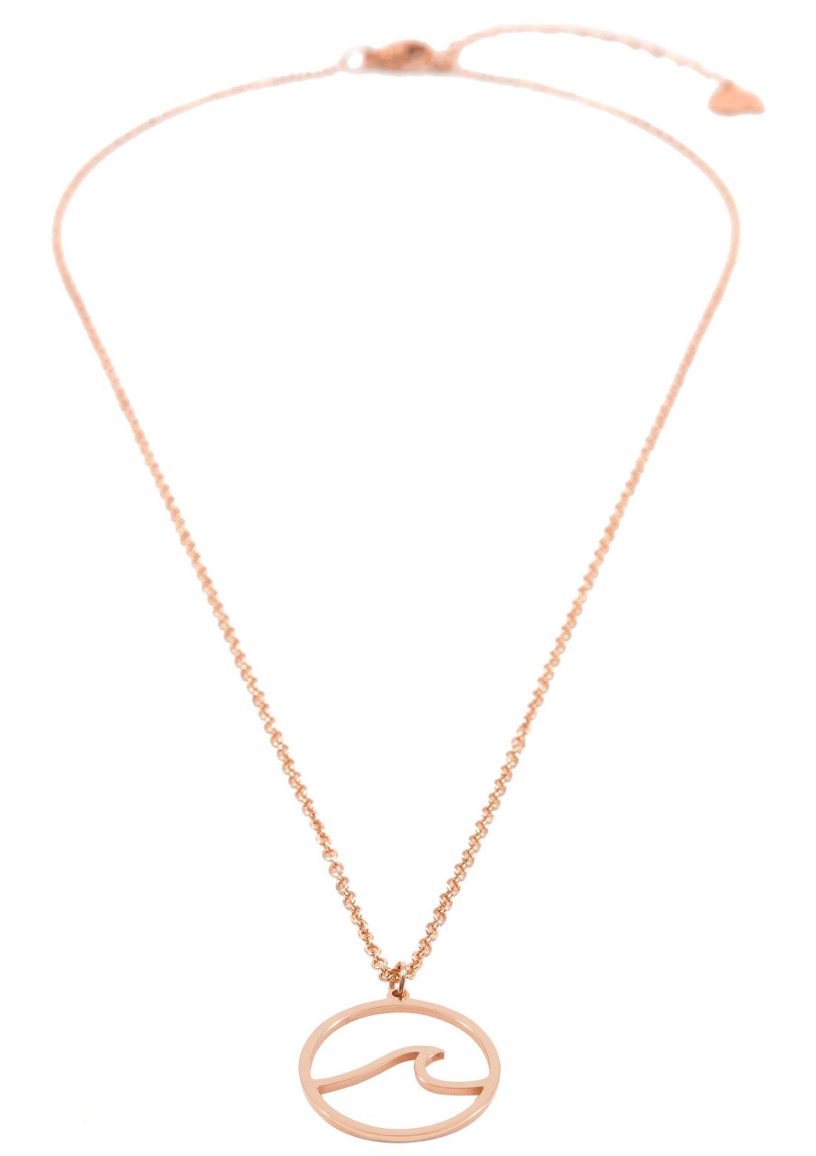 Ketten Hey Happiness | Ozean Welle Kette In Rosegold Rose Gold